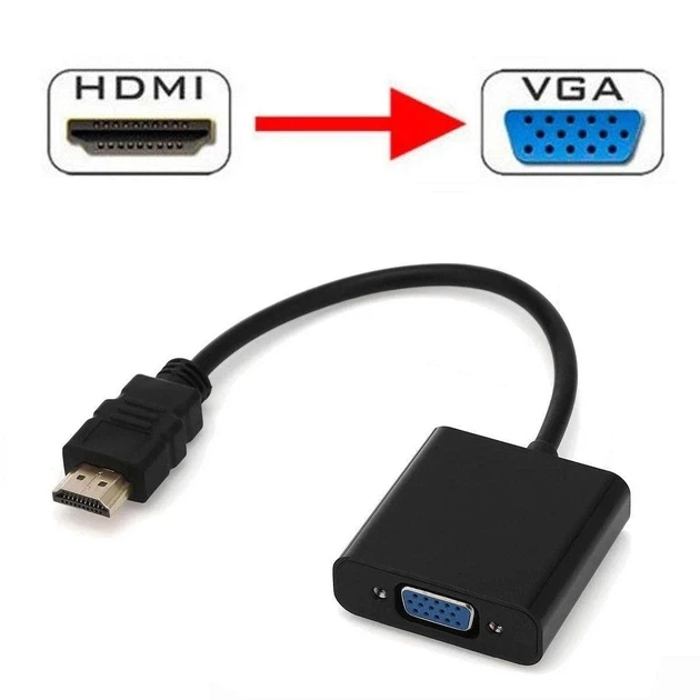 Перехідник HDMI to VGA адаптер конвертор - Фото 6 Перехідник HDMI to VGA адаптер конвертор - зображення 6