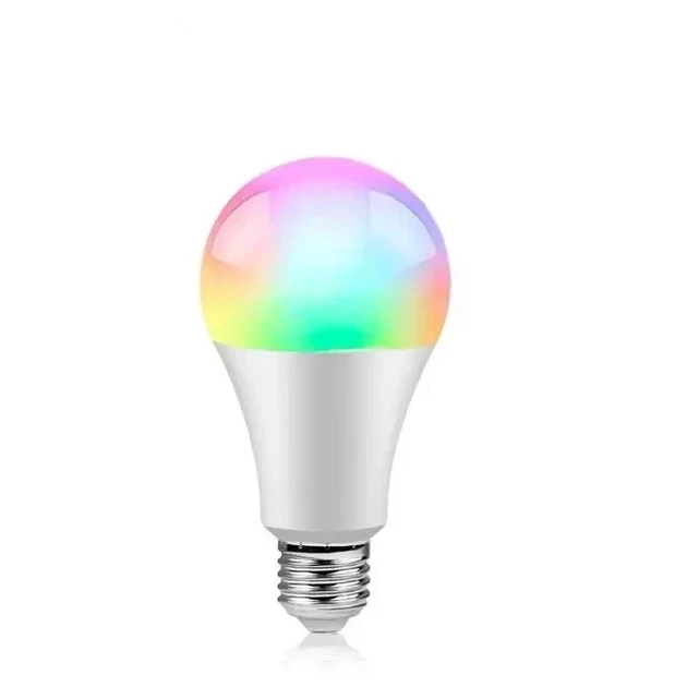 Светодиодная разноцветная смарт лампа E27 с Bluetooth, блютуз Tuya Smart Life лампочка RGB управления через телефон - изображение 3