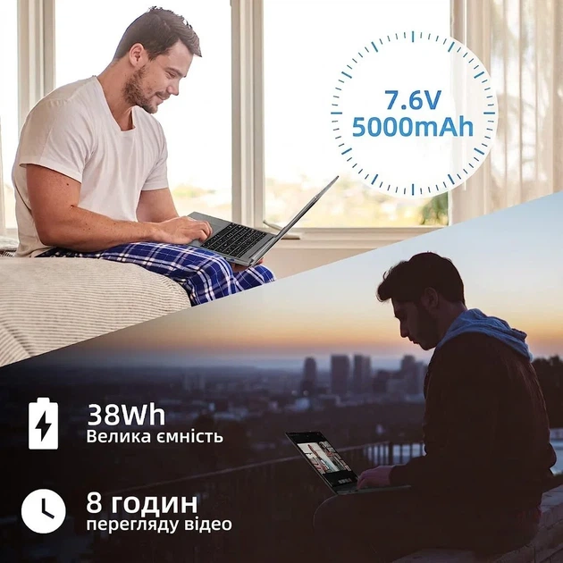 Ноутбук 17.3" SGIN X17 Intel Celeron N5095 RAM 24GB eMMC 1TB Windows 11 (UKR) Б/В - изображение 6