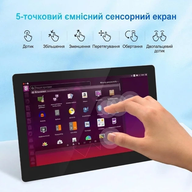 Монитор портативный сенсорный 11.6" ELECROW CrowVision IPS 60 Гц Б/В - изображение 2