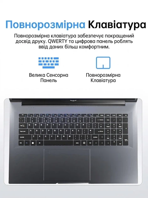 Ноутбук 18.5" ACEMAGIC AX18 Intel N150 RAM 16GB SSD 512GB Windows 11 (UKR) Б/В - зображення 3