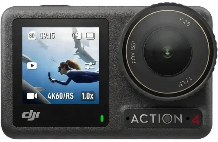 Экшн-камера DJI Osmo Action 4 Adventure Combo / 10Мп / 4К / 240fps / Wi-Fi / Bluetooth / Влагозащищенная / Черная (100586921) - Уценка - изображение 3
