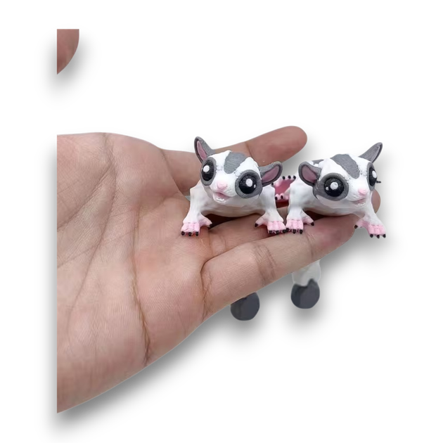 Подвижная фигурка/игрушка «Сахарный поссум» (3D-печать) - Фото 3 Подвижная фигурка/игрушка «Сахарный поссум» (3D-печать) - изображение 3