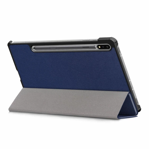 Чехол для планшета BeCover Smart Case Samsung Galaxy Tab S7 Plus Deep Blue - Фото 4 Чехол для планшета BeCover Smart Case Samsung Galaxy Tab S7 Plus Deep Blue - изображение 4