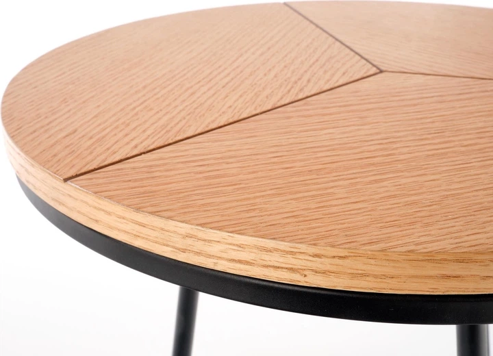 Ława Halmar KARIDA-S 45 cm Dąb naturalny/Czarny (5905248107656) - obraz 7