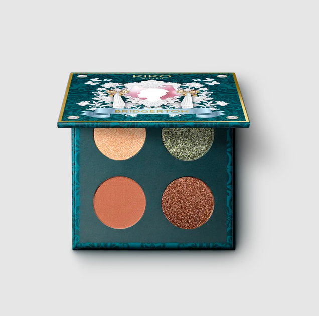 Тени для век Kiko Milano Bridgerton Quartet Eyeshadow Palette - Фото 3 Тени для век Kiko Milano Bridgerton Quartet Eyeshadow Palette - изображение 3