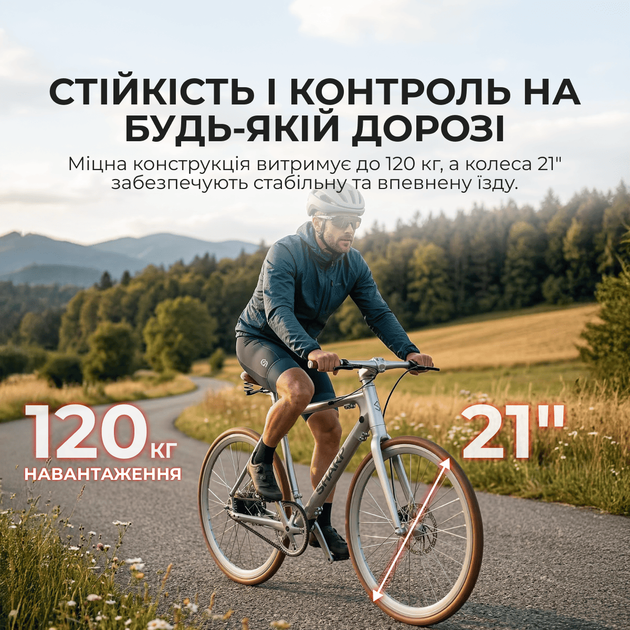 Електровелосипед Sharp 21" Silver Metallic (BK-RS08-ES) - зображення 8