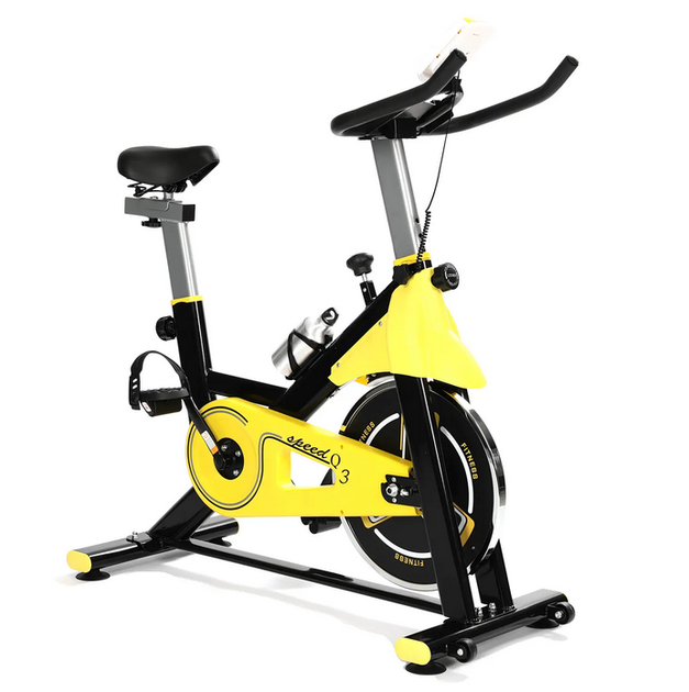 Велотренажер стационарный Soozier для дома с ременным приводом, LCD-дисплеем, регулируемым сопротивлением и сиденьем до 150 кг. - изображение 3
