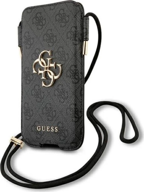Чохол-сумка Guess 4G Big Metal Logo Pouch L max 6.7' Grey (3666339005153) - зображення 3