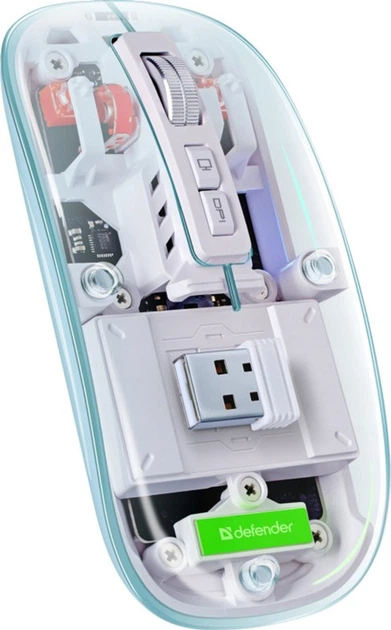 Mysz Defender IXES MM-999 Wireless/Bluetooth Silent (4745090825008) - obraz 2