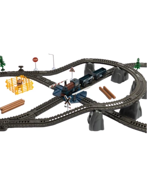 Kolejka elektryczna Woopie Lokomotywa Towarowa 90 elementów (5906280657482) - obraz 4