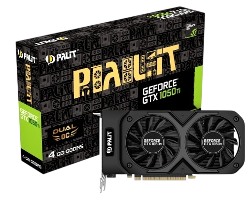 Відеокарта GeForce GTX 1050 Ti 4GB Palit Dual OC (NE5105TS18G1-1071D) Б/В - Фото 1 Відеокарта GeForce GTX 1050 Ti 4GB Palit Dual OC (NE5105TS18G1-1071D) Б/В - зображення 1