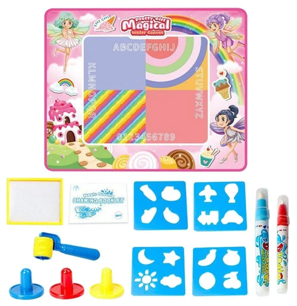 Mata do rysowania Woopie XXL 100 x 80 cm Wróżki Różowa (5906280656119) - obraz 2