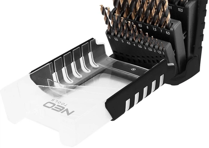 Набір свердел по металу Neo Tools 25 шт. (5906692003204) - зображення 3