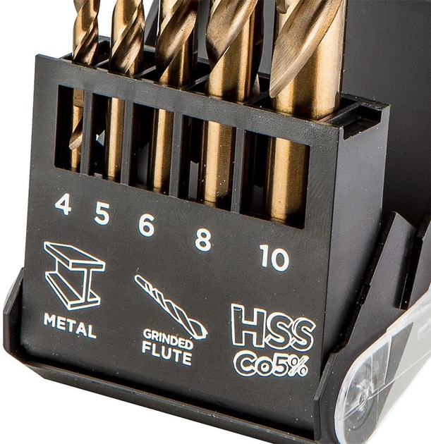 Набір свердел по металу Neo Tools 5 шт. (5906692009060) - зображення 2