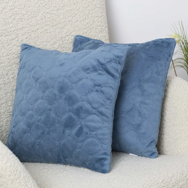 Подушка декоративна "VELURE" Dark Blue, 40x40 - зображення 3