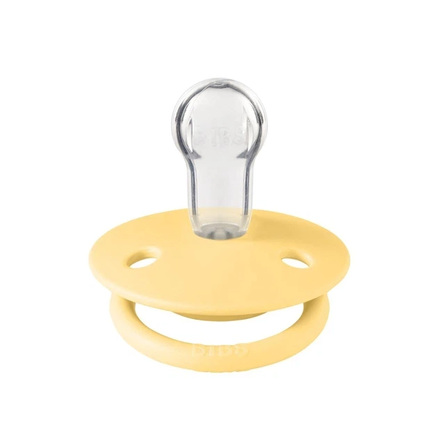 Соска пустушка BIBS De Lux Silicone Round – Pale Butter - Фото 4 Соска пустушка BIBS De Lux Silicone Round – Pale Butter - изображение 4