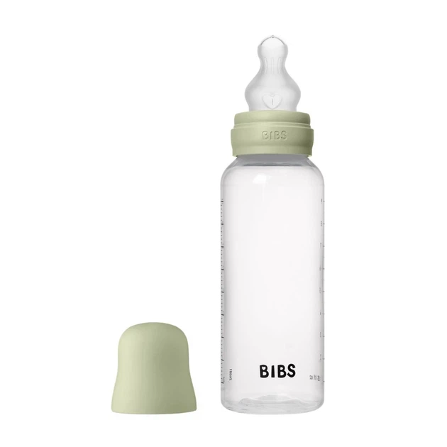 Дитяча пляшечка BIBS Baby Bottle Round Silicone 270 мл Medium Flow (середній потік) - зображення 7