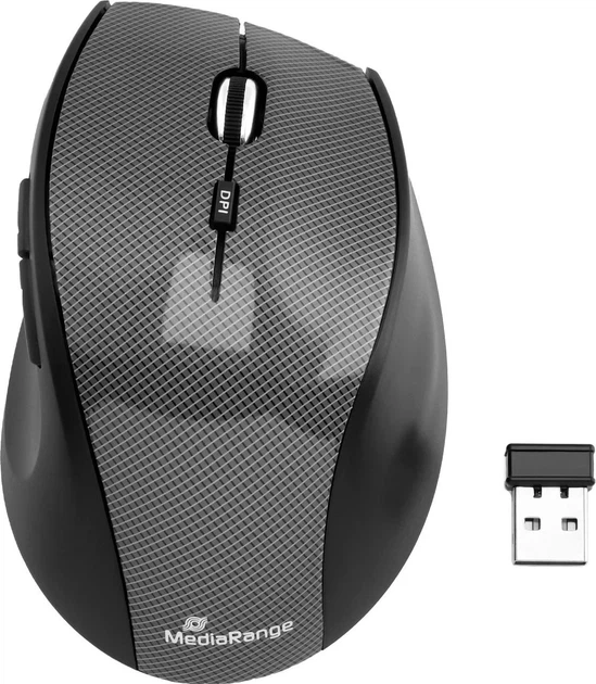 Mysz MediaRange MROS207 Wireless Black - obraz 2