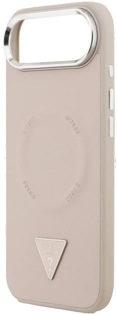 Etui Guess Triangle Logo MagSafe do Apple iPhone Air Różowe (3666339515362) - obraz 2