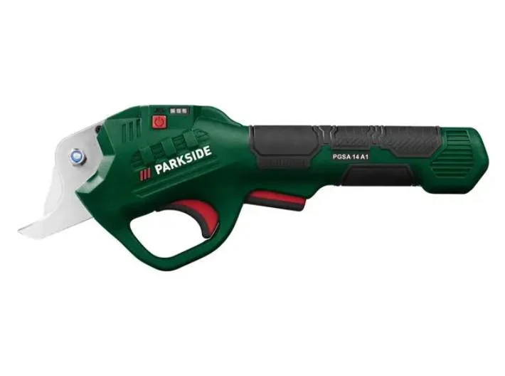 Секатор аккумуляторный Parkside PGSA 14 A1 4 V пластик/нержавеющая сталь Зеленый - изображение 4