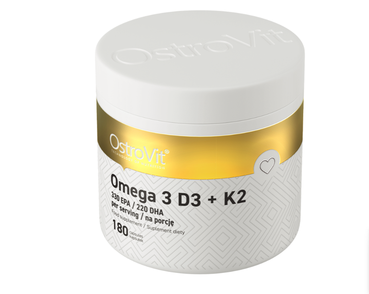 Omega 3 D3 + K2 OstroVit 180 штук - изображение 3