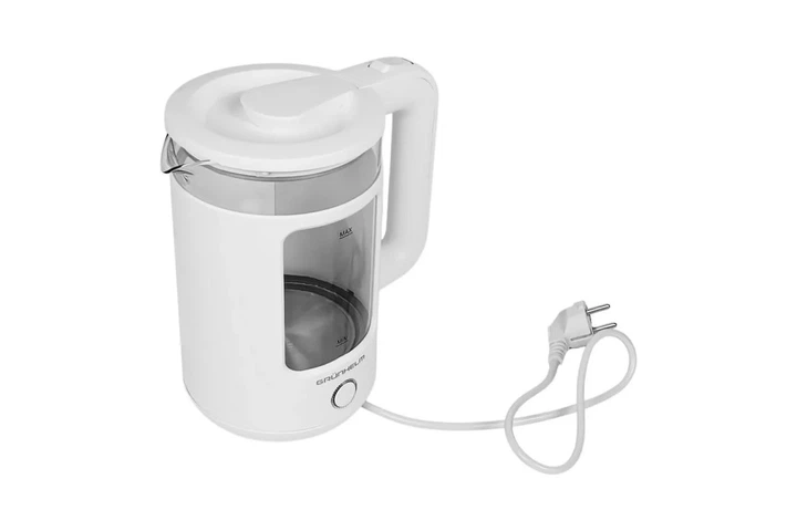 Електрочайник GRUNHELM (EKS-18101SW) 1,8л, 1500Вт, білий, диск - изображение 6