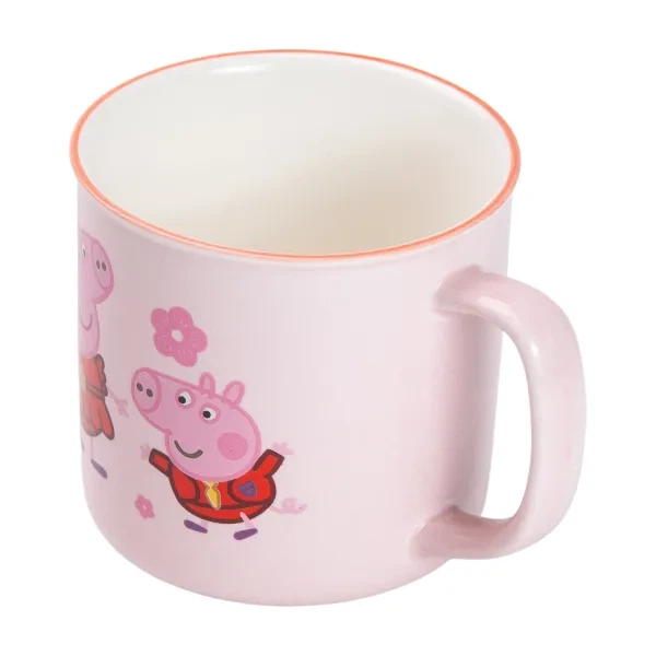 Фарфорова чашка «Peppa Pig» із зображенням свинки Пеппи, 400 мл, рожева - зображення 2
