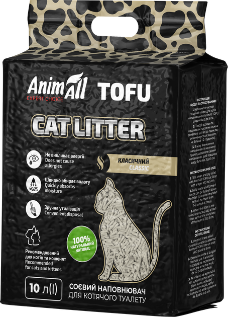 Наполнитель AnimAll Tofu классик 4.66 кг/10 л (4820224502106) - изображение 2