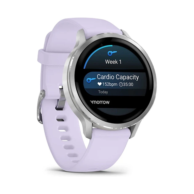 Смарт-часы Garmin Venu 4 (41mm), Gray w/ Silver + Periwinkle, GPS смарт-годинник (010-03013-01) - изображение 3
