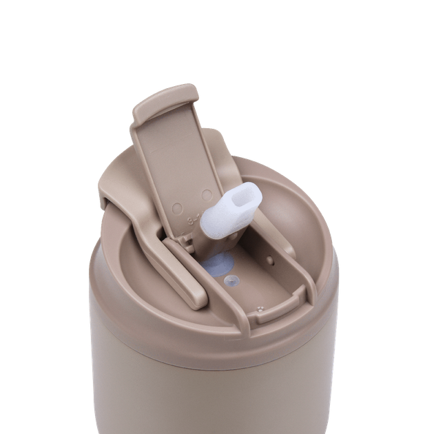 Термочашка для кофе нержавеющая сталь с крышкой 360 мл 63mugs бежевый - изображение 5