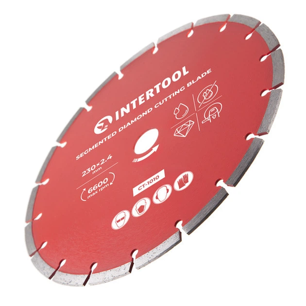 Диск отрезной сегментный алмазный 230мм, 22-24% INTERTOOL CT-1010 - Фото 3 Диск отрезной сегментный алмазный 230мм, 22-24% INTERTOOL CT-1010 - изображение 3