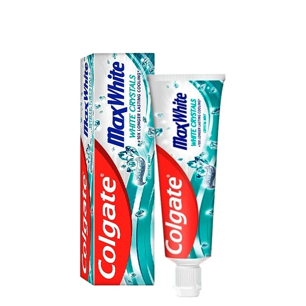Зубна паста Colgate Max White Кристальна м'ята з пластинами, що відбілюють 100 мл - Фото 1 Зубна паста Colgate Max White Кристальна м'ята з пластинами, що відбілюють 100 мл - изображение 1
