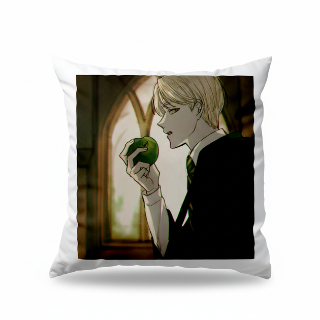 Подушка Драко Малфой Draco Malfoy Гарри Поттер Harry Potter 35x35 см - Фото 1 Подушка Драко Малфой Draco Malfoy Гарри Поттер Harry Potter 35x35 см - изображение 1