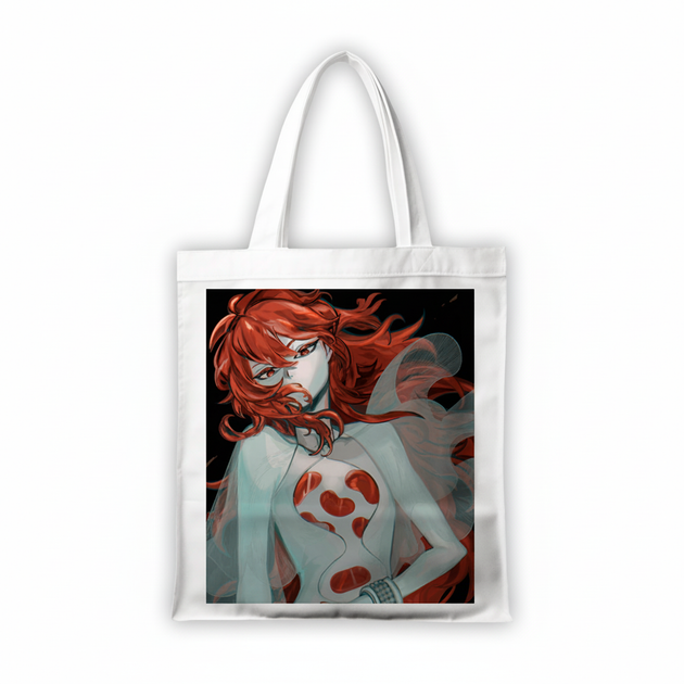 Сумка-шопер Страна самоцветов (Land of the Lustrous) - Падпараджа белая из льна (26787) - Фото 2 Сумка-шопер Страна самоцветов (Land of the Lustrous) - Падпараджа белая из льна (26787) - изображение 2