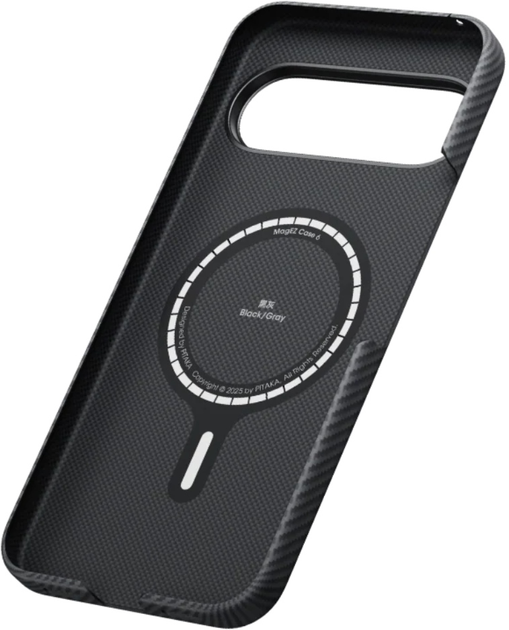 Чохол Pitaka Ultra-Slim Case Classic Twill 600D для Google Pixel 10 Pro XL Black/Grey (741654367704) - зображення 5