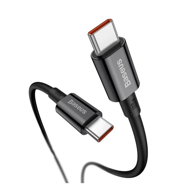 Кабель Baseus Superior Series Fast Charging Data Cable Type-C to Type-C 100W 1m Black (CATYS-B01) - Фото 2 Кабель Baseus Superior Series Fast Charging Data Cable Type-C to Type-C 100W 1m Black (CATYS-B01) - изображение 2