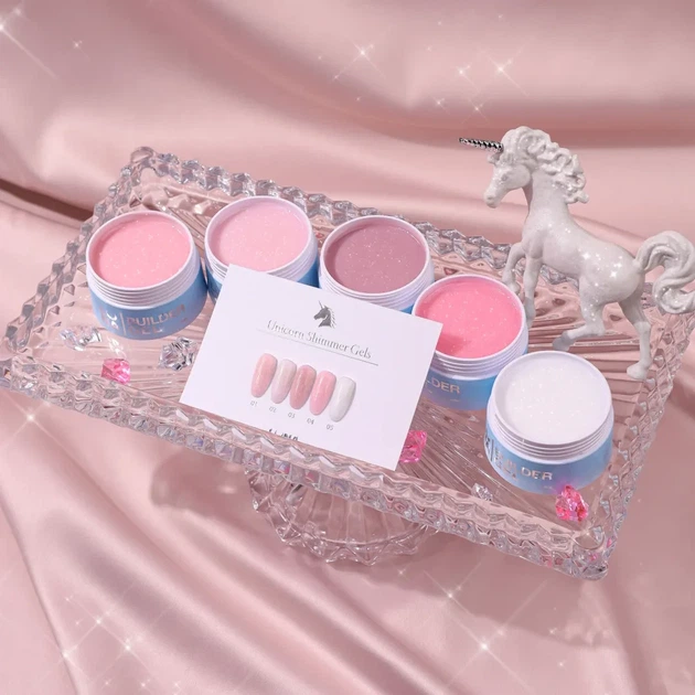 Гель для наращивания LUNAmoon Shimmer gel №02, 15 мл - Фото 4 Гель для наращивания LUNAmoon Shimmer gel №02, 15 мл - изображение 4