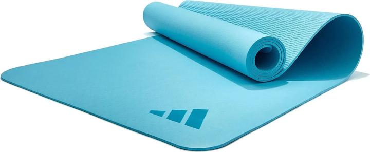 Килимок для йоги Adidas Premium Yoga Mat 5 мм, блакитний - Фото 1 Килимок для йоги Adidas Premium Yoga Mat 5 мм, блакитний - изображение 1