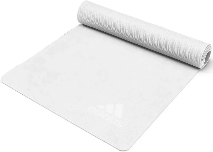 Килимок для йоги Adidas Premium Yoga Mat 5 мм, білий - изображение 4