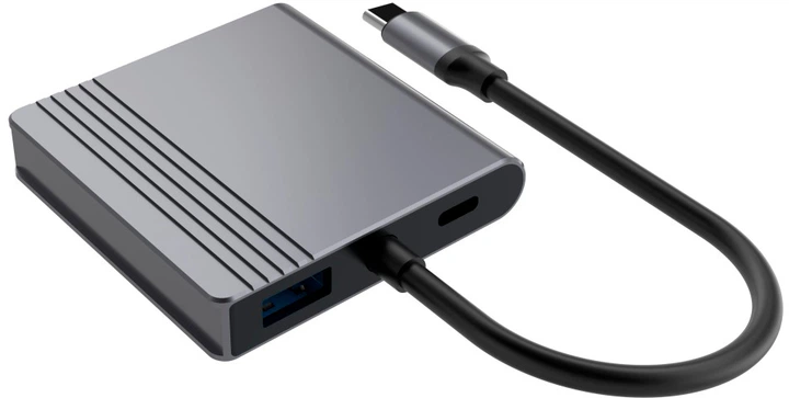 Док станція Cablexpert USB-C 3-в-1 USB/HDMI/PD (A-CM-COMBO3-04) - зображення 3