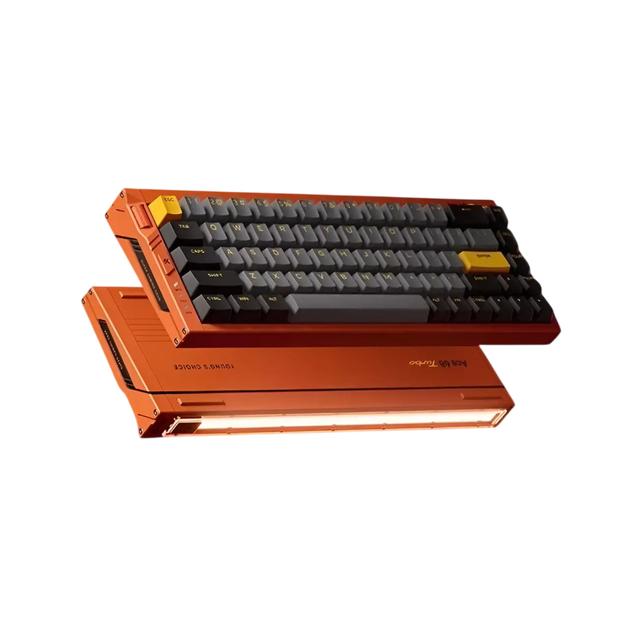 Клавіатура MCHOSE Ace 68 Turbo Mount Tai Magnetic Switch GT Galaxy Orange - зображення 2