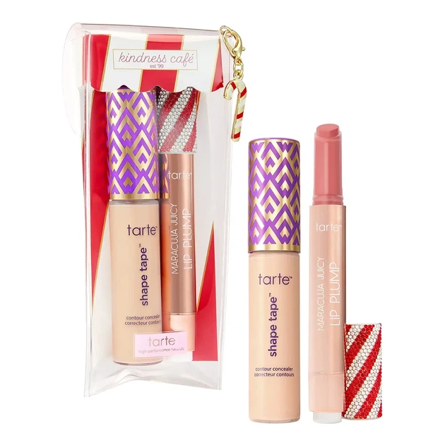 Консилер Tarte Shape Tape Contour Concealer 16N Fair-Light + блиск-плампер для губ Maracuja Juicy Lip Plump Candy Cane 12.7 мл - зображення 6