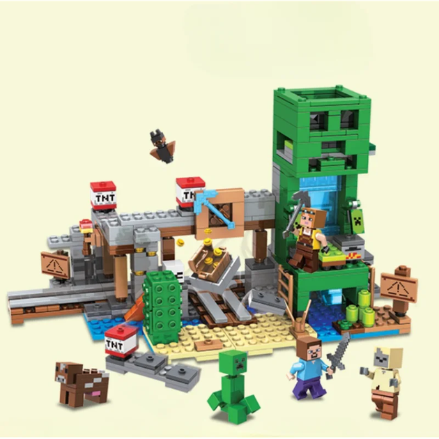 Конструктор Minecraft АА8010 Шахта Крипера 634 детали Майнкрафт - изображение 2