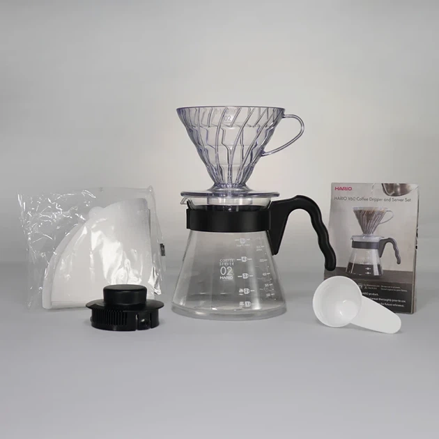 Набор Hario CRAFT V60 Kit Drip для заваривания кофе с воронкой, сервером 700 мл и 40 фильтрами 02 (ACB230DF152C) - Фото 5 Набор Hario CRAFT V60 Kit Drip для заваривания кофе с воронкой, сервером 700 мл и 40 фильтрами 02 (ACB230DF152C) - изображение 5