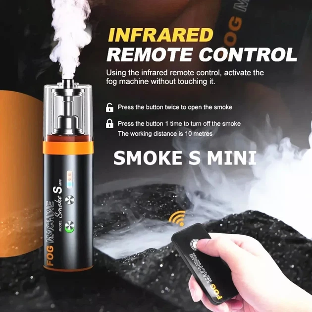 Генератор диму — LENSGO Smoke S Mini Handheld Fog Machine (SMOKE-S-Mini) — портативний дим-машина для фото- та відеознімання - зображення 5