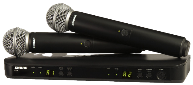 Bezprzewodowy system mikrofonowy Shure BLX288E/SM58 z 2 mikrofonami (42406247016) - obraz 1
