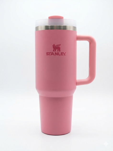 Термокружка Stanley Quencher H2.O FlowState™ Tumbler з трубочкою і ручкою 1.18 л Рожева - Фото 2 Термокружка Stanley Quencher H2.O FlowState™ Tumbler з трубочкою і ручкою 1.18 л Рожева - зображення 2