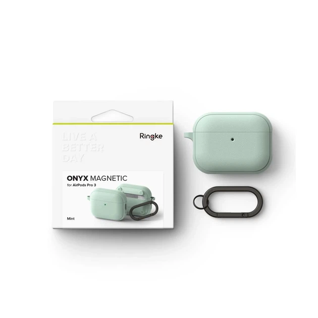 Чохол для навушників Ringke Onyx Magnetic для AirPods Pro 3 Mint with MagSafe (8800328818590) - Фото 7 Чохол для навушників Ringke Onyx Magnetic для AirPods Pro 3 Mint with MagSafe (8800328818590) - зображення 7