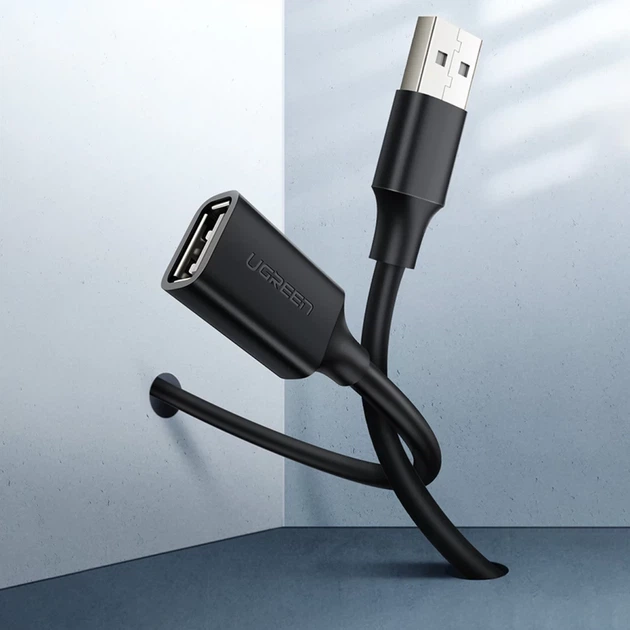 Кабель-подовжувач Ugreen USB-A (Male) to USB-A (Female) 480Mbps 1.5m Black (6957303813155) - зображення 4